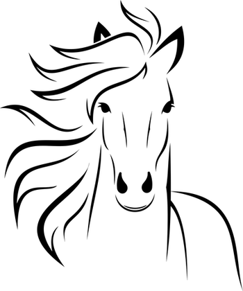Heste tegninger man kan printe ud og male